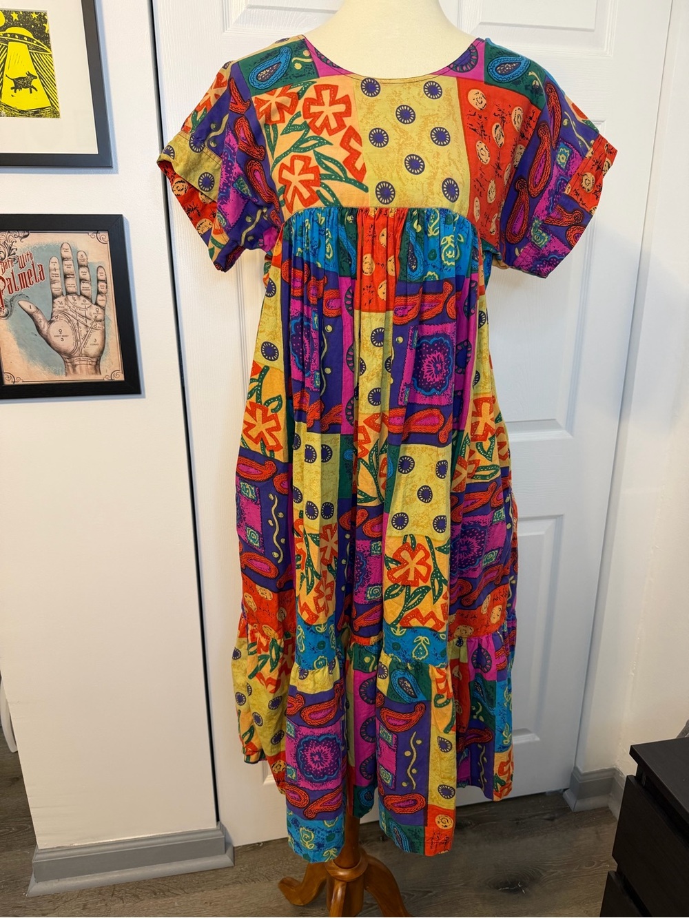 Vintage 100% Cotton Sun Dress muumuu